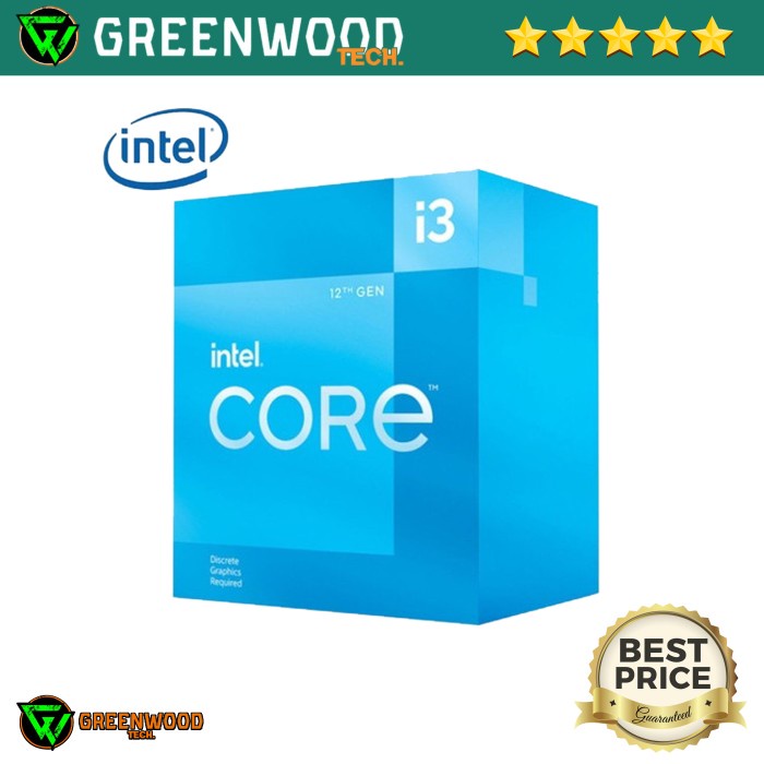 intel core i3 12100f 3 3ghz up to 4 3ghz  box  socket lga 1700