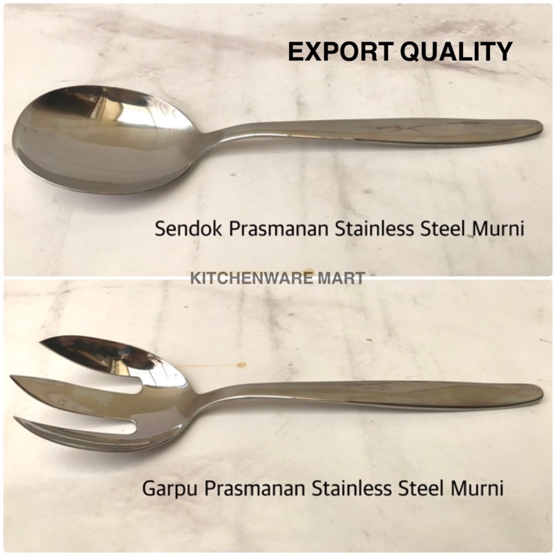 Sendok garpu prasmanan Muliya stainless stell murni kualitas ekport- Erus kentang- sendok hotel erus hotel- garpu hotel