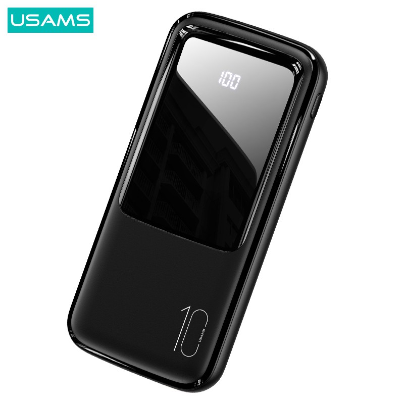 USAMS PB58 Powerbank 10000mAh Broad LED Display Dual Input 2A