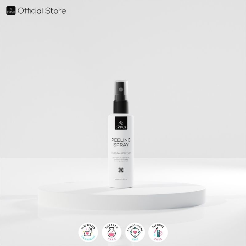 Peeling Spray Dsavior Penghilang Daki membandel perontok bolot hitam kerak ketiak leher tumit item d