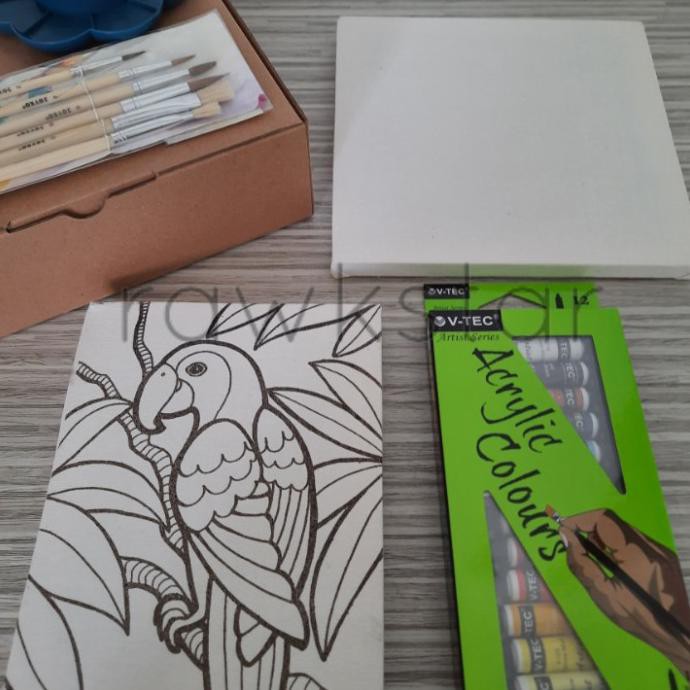 

TERLARIS PAKET C LUKIS KANVAS GAMBAR PAINTING FOR KIDS ART PERALATAN MELUKIS ART SET MENGGAMBAR