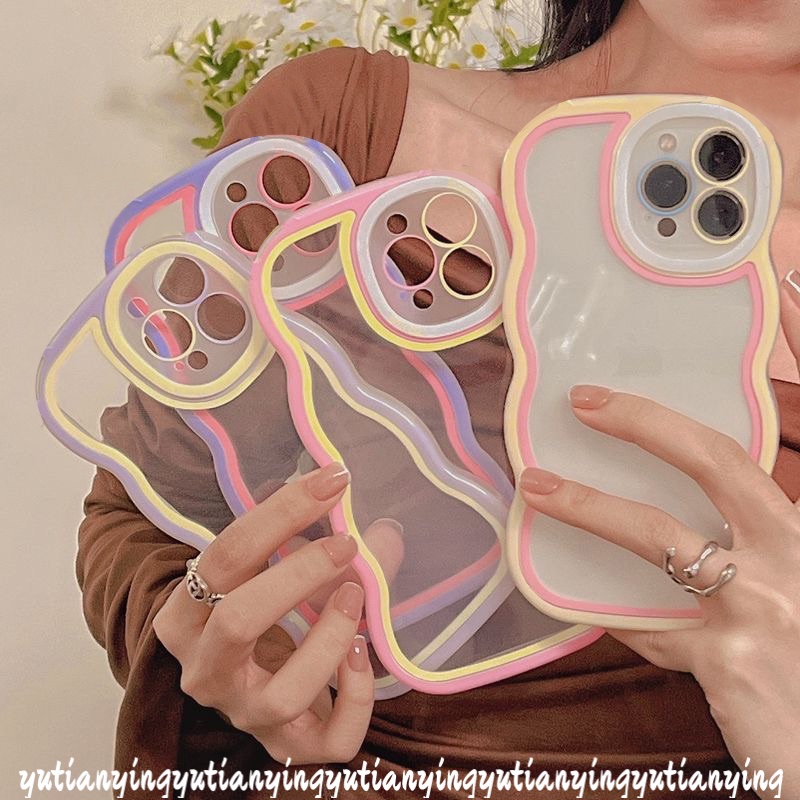 Soft Case Transparan Warna Macaron Untuk Oppo A15 A55 A92 A12 A52 A72 A31 A96 A54 A76 A33 A53 2020 A7 A5s A11K F9