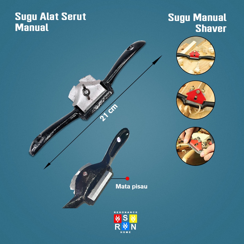 Alat Serut Kayu Manual Spokeshave | Sugu Kayu Manual | Ketam Sugu Pasah Resonance Home