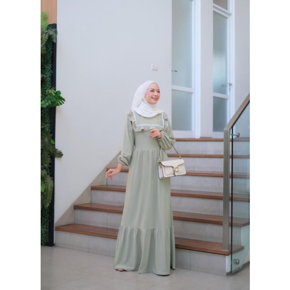 LONG DRESS KNITT IMPORT RENDA CANTIK LD110cm PB140cm NON BUSUI by MAYAFI