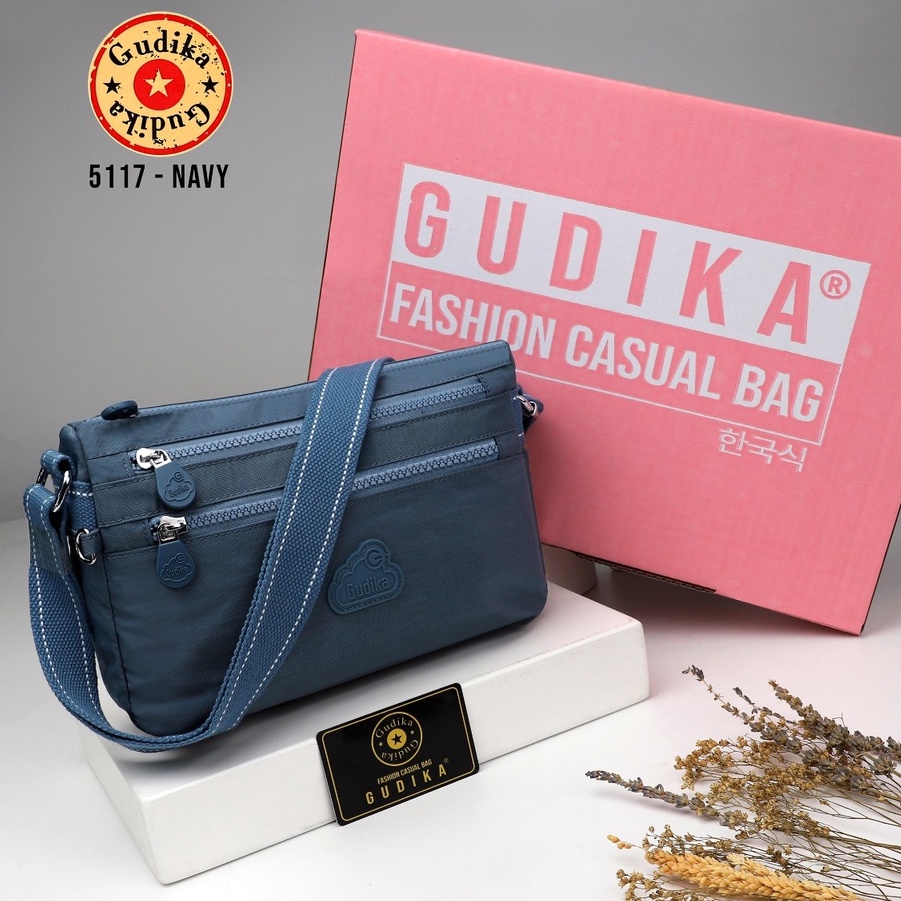 GUDIKA 5117 Original - Tas Selempang Wanita Gudika Anti Air Import - Tas Wanita Selempang Bahu Korea Kekinian Terbaru Bahan Nylon Waterproof - tas gudika bag - slingbag - tas mini - bag - tas cewek - fashion - branded - tas - slempang - termurah - ori