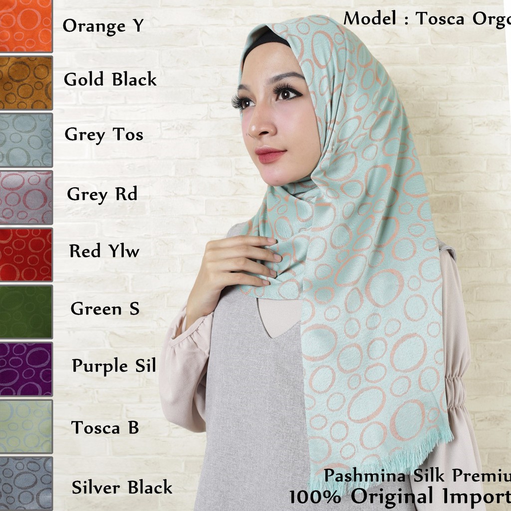 MOBASA OFFICIAL JILBAB PASHMINA SILK MOTIF PREMIUM - SYAL / SCARF [ OVAL]