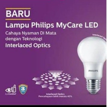 lampu philips led paket 8w 8 w bohlam philips (1 paket isi 4)