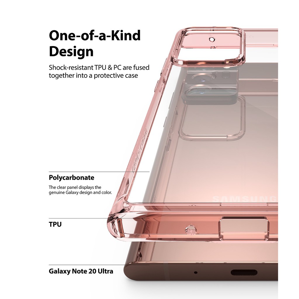 Case Original Samsung Galaxy Note 20 Ultra / Note 20 Ringke Fusion Anti Crack Bumper Casing