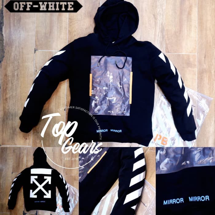 HOODIE OFF WHITE c/o Virgil Abloh CARAVAGGIO Mirror Mirror FULL TAG
