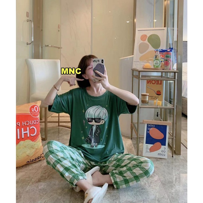 PC- Piyama - Set Jogger BTS Jungkook CP [Baju Tidur 0133] VA7 -PC