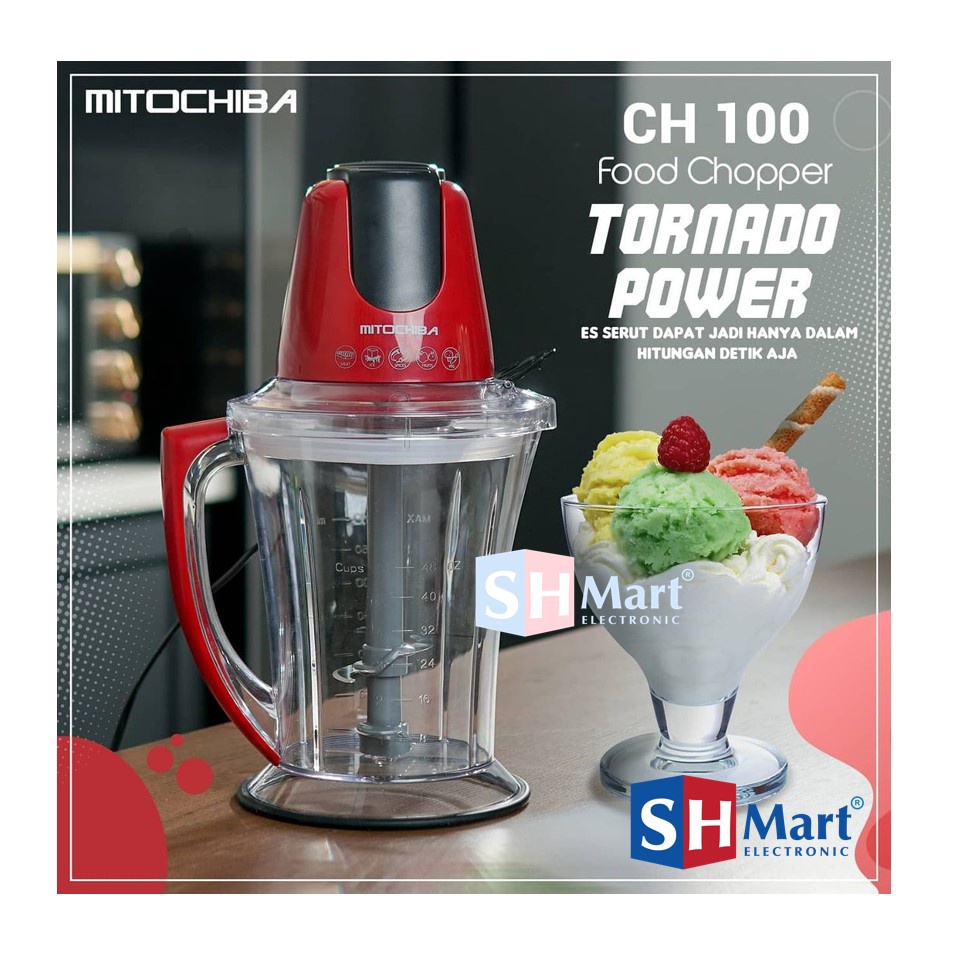 MITOCHIBA CHOPPER CH100 / CH 100 / CH-100 / BLENDER MURAH PENGHANCUR ES / PENGGILING DAGING / BLENDER JUS