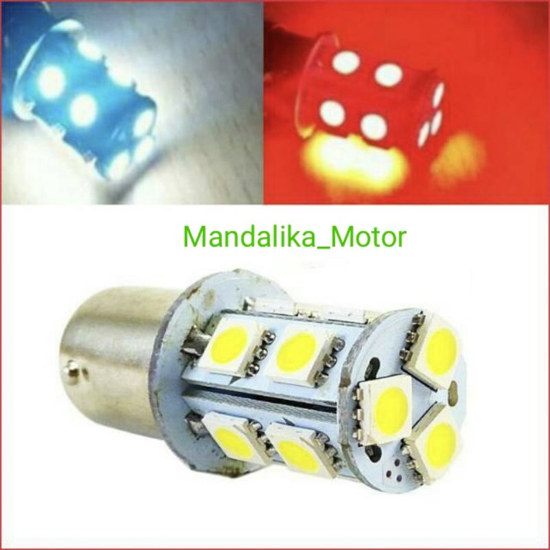 Lampu stop rem 13 LED Flash 13 Mata Motor Mobil bohlam stop belakang