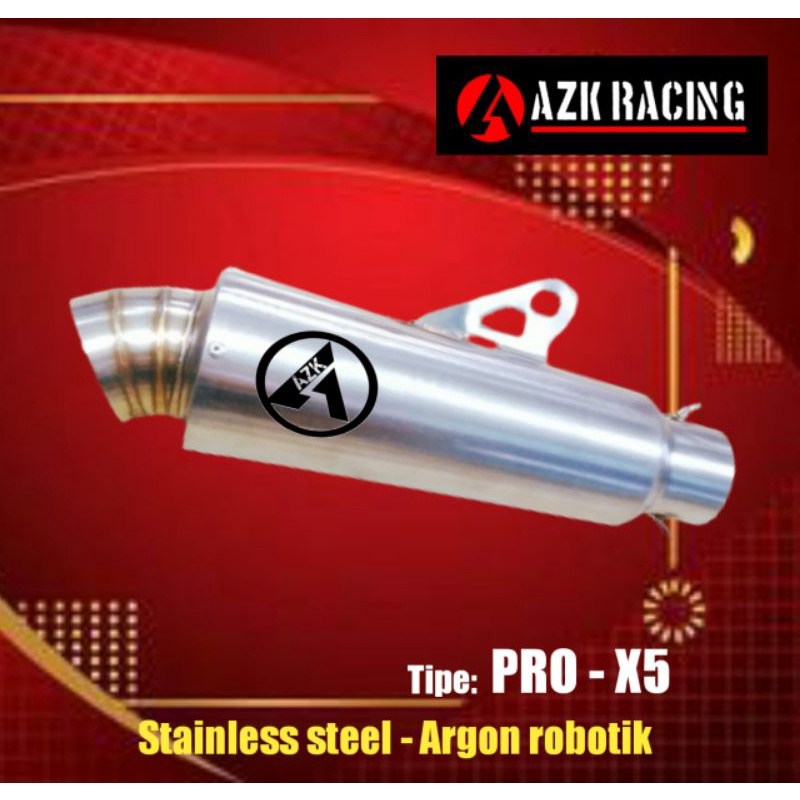 silincer knalpot racing balap bore up harian drag Kompetisi Azk pro-x5 original