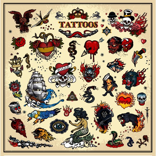 25 Tattoo Collection - Vector Designs