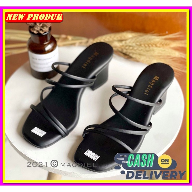 Sendal Haihil Kondangan Sandal Haihils Hak Tinggi Heels Wanita Import  Magdiel - Heels Tali Wanita