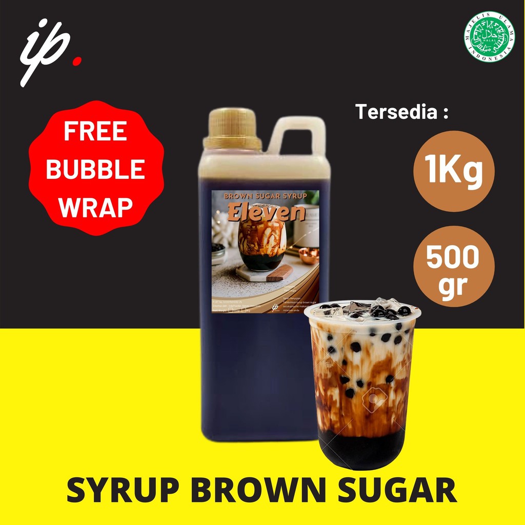 SYRUP BROWN SUGAR 1Kg - BROWN SUGAR CAIR 1kg - SYRUP Gula Aren 1Kg - FREE Buble Wrap