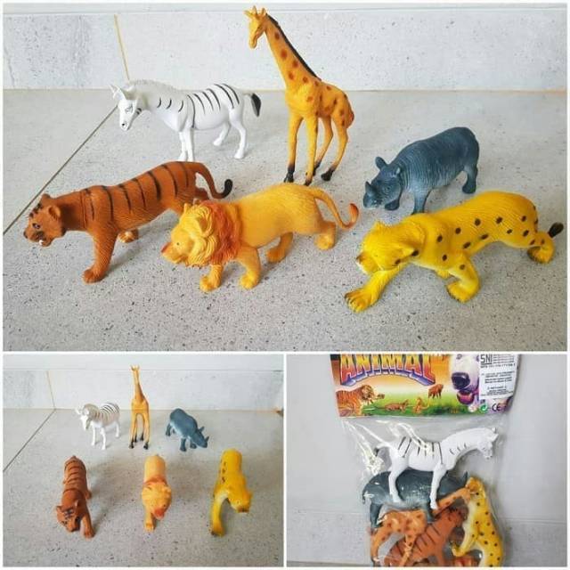Set Mainan Hewan Ukuran Besar - Paket Kebun Binatang Animal Anak Jumbo ...