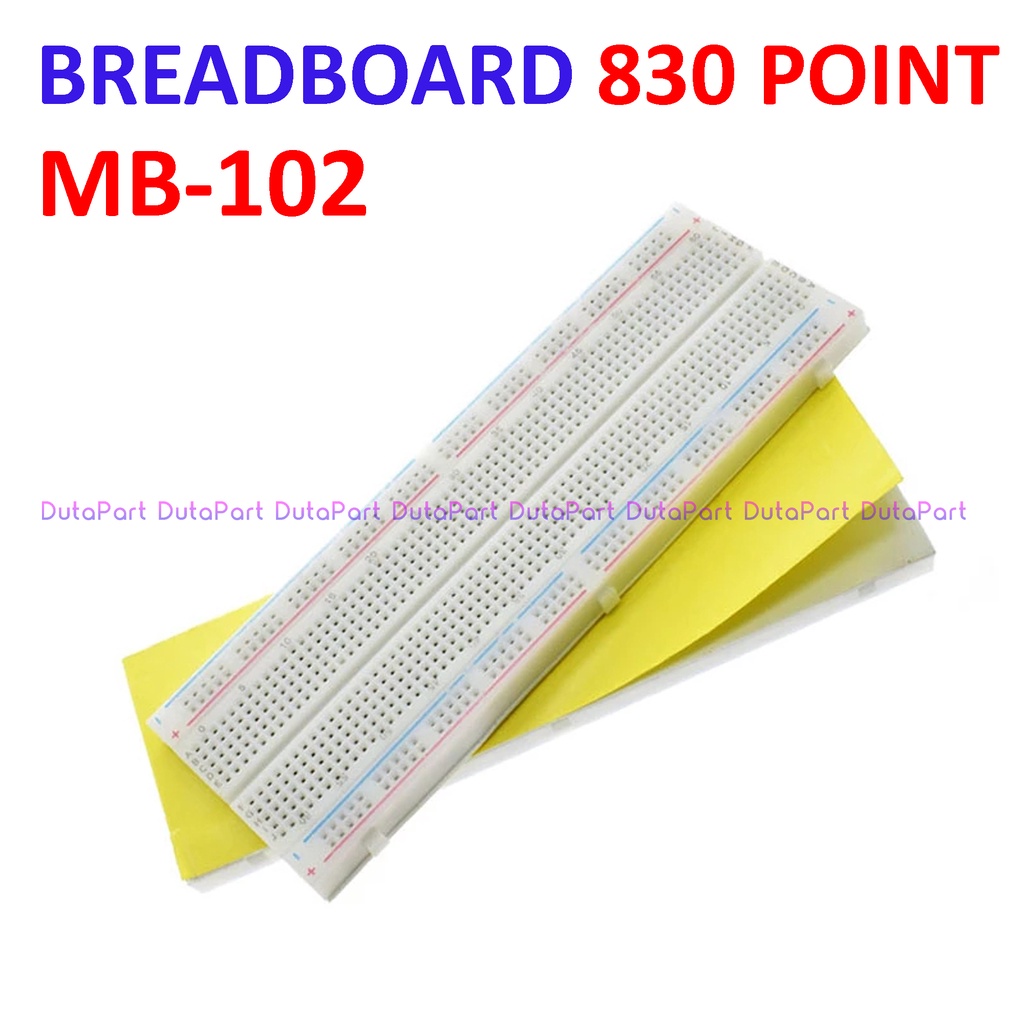 Breadboard Mini Solderless 830 Point Lubang MB-102 Prototype Arduino