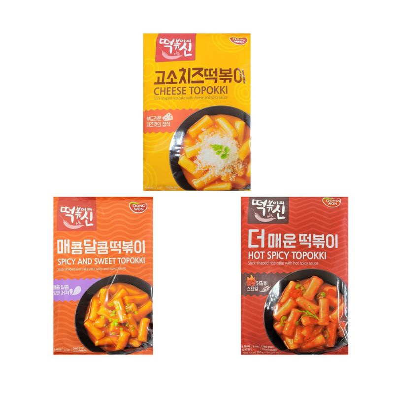 

Dongwon Topokki 240gr ( tiga VARIAN Rasa ) ( Non Halal )