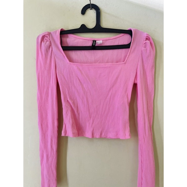 Square Top baby pink h&m