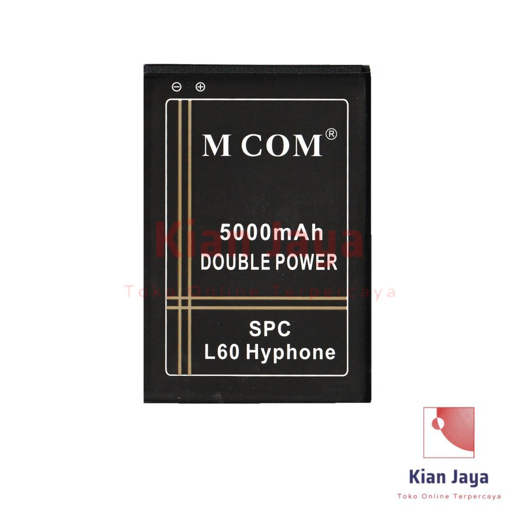 MCOM Baterai Hp SPC L60 Hyphone 4G LTE Original Double Power Batre Batrai Battery Ori