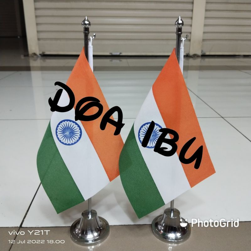 

best seller tiang stenlis meja+bendera INDIA ready stock