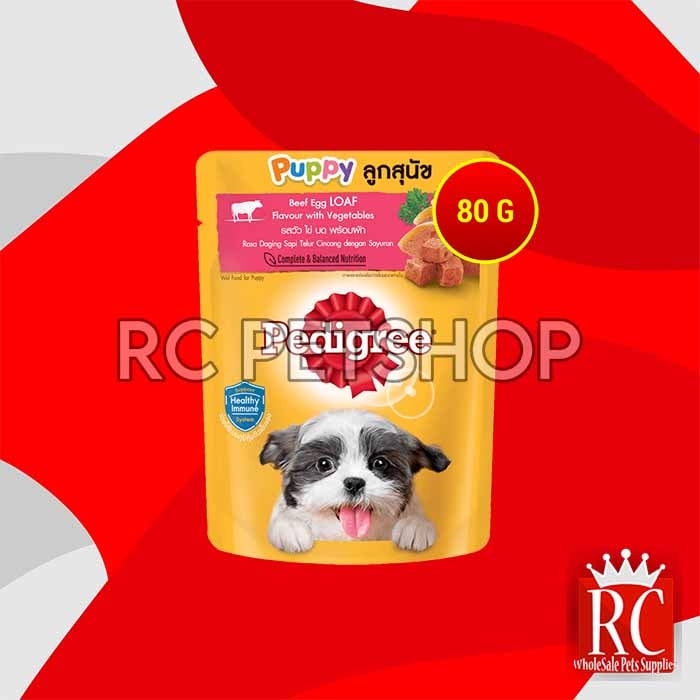 PEDIGREE POUCH PUPPY BEEF LIVER VEG 80GR