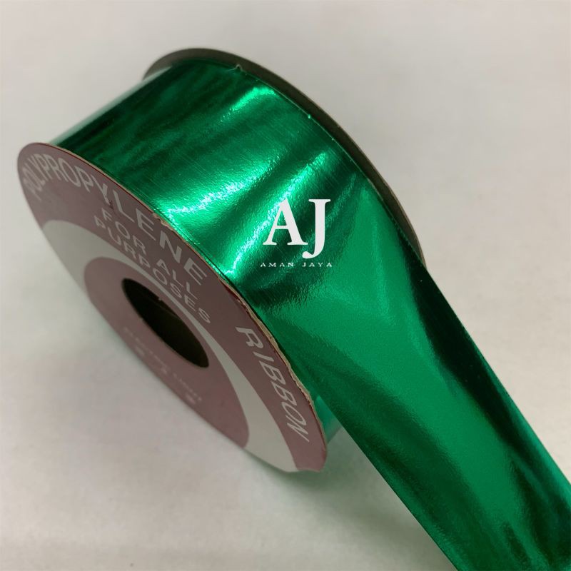 

Pita Kado Jepang Metalik Kilap 1,5 Inch / Pita Kado Dekorasi Natal Christmas Ribbon Lebaran Idul Fitri 4 cm