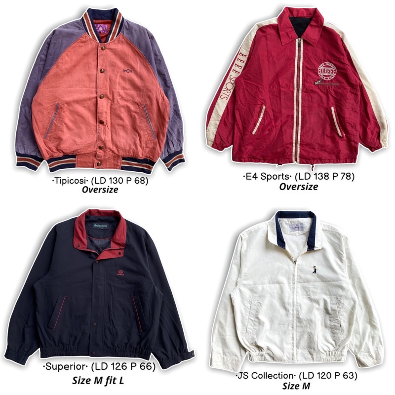 Jaket Vintage Tartan Parasut (COD) THRIFT