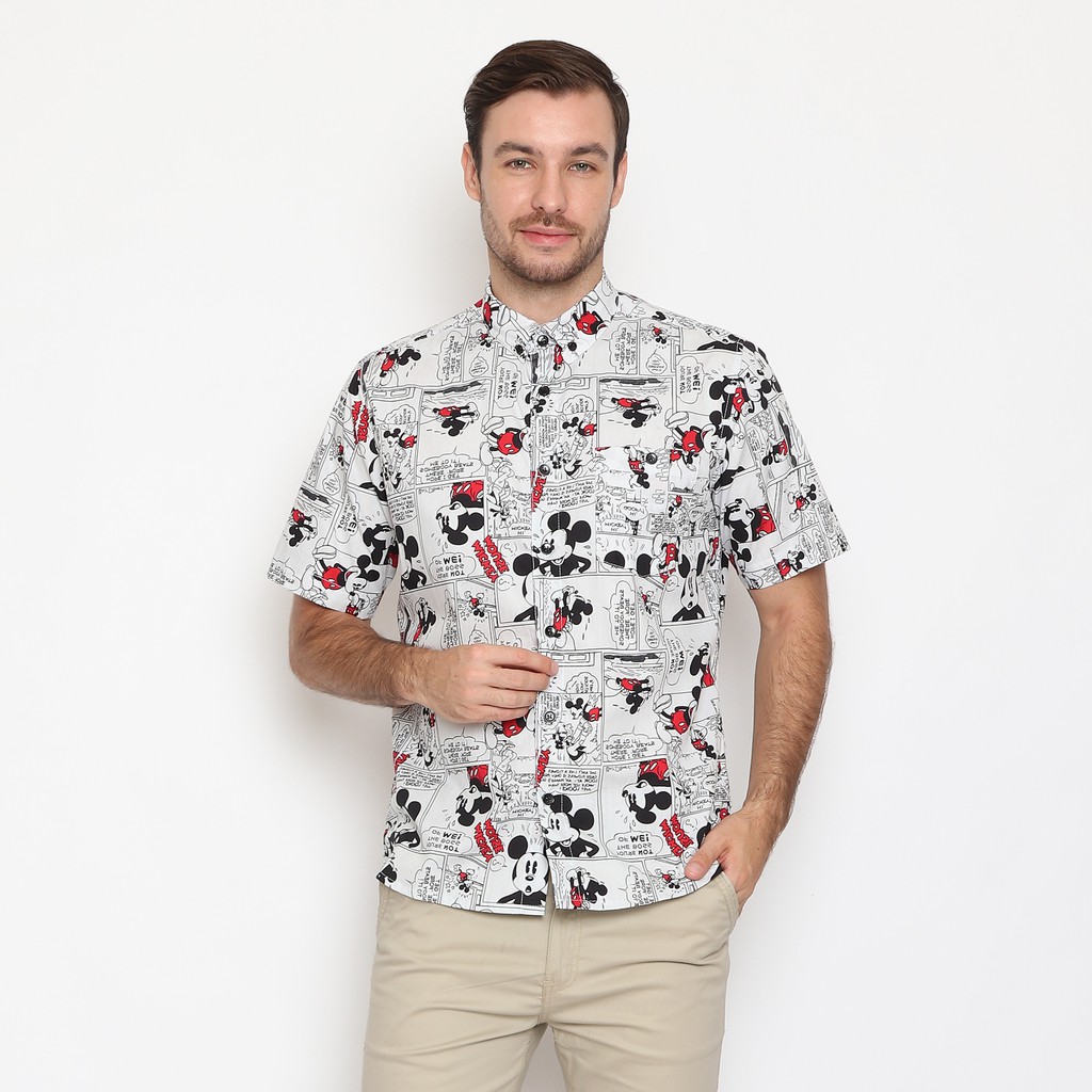 

17Seven Original Kemeja Motif Pria Lengan Pendek 0045-MIKEY MOUSE