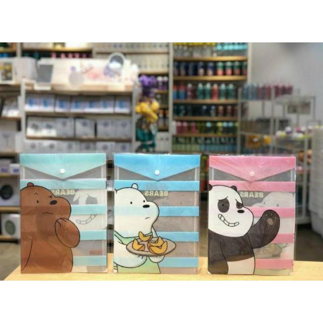 

We Bare Bears - A4 Vertical File Folder Miniso