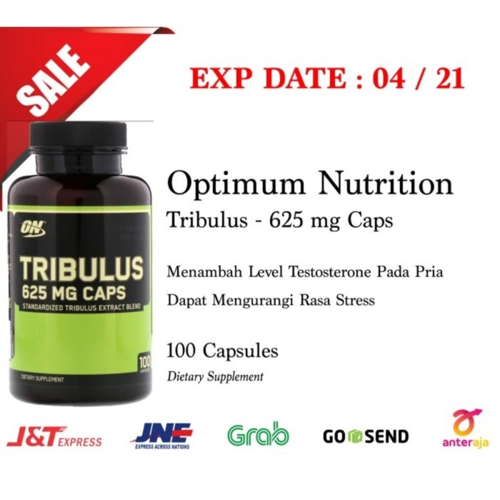 SALE Optimum Nutrition Tribulus 625mg 100 Cap Sup Testosteron Pria