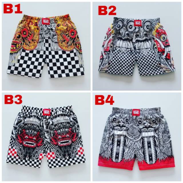 CELANA BOXER MOTIF BARONG BALI LEAK DISTRO SURF PANTS KOLOR CD DALAM PANTAI BOARDSHORT HUGO RADER