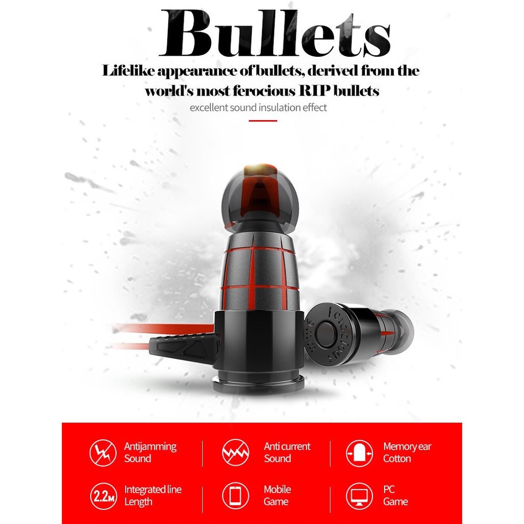 : Plextone G25 Bullet Headset Gaming Earphone Top Build Upgrade G15 G20 Alt CK5 CK9 AK6