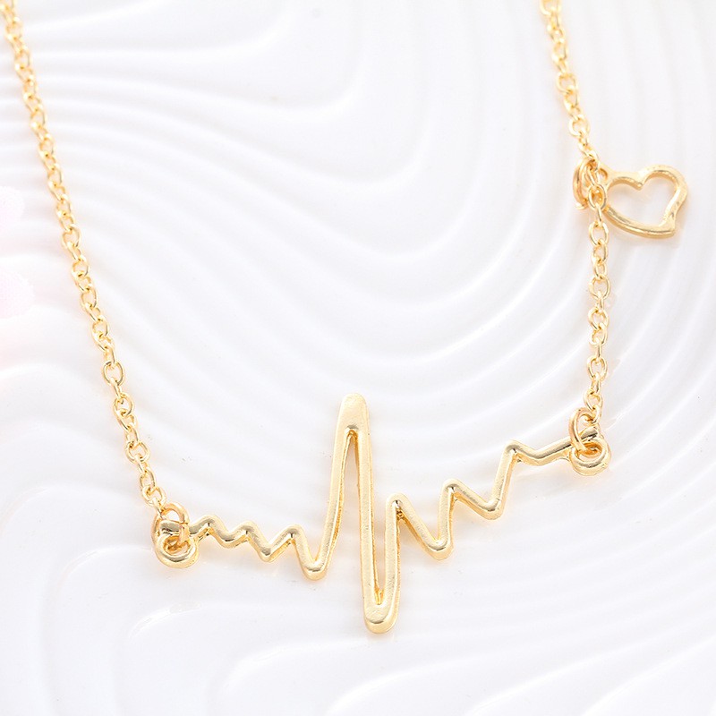 gaya korea Heartbeat Lady Fashion Kalung