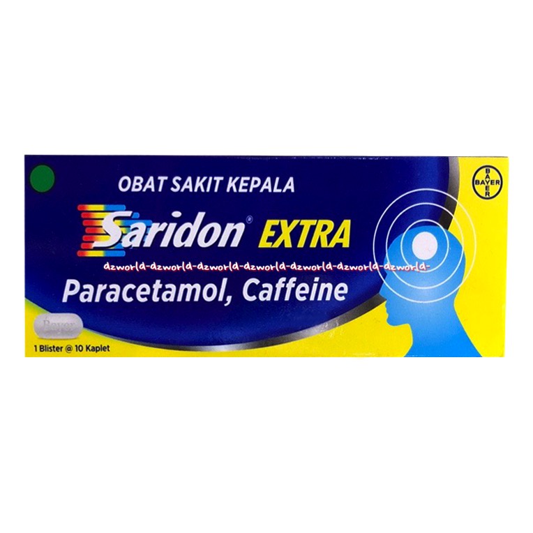 Saridon Extra Obat Sakit Kepala Nyeri Demam 10kaplet Paracetamol Caffeine Saridonextra Saridon Ekstra Para Cetamol Kafein Sari Don