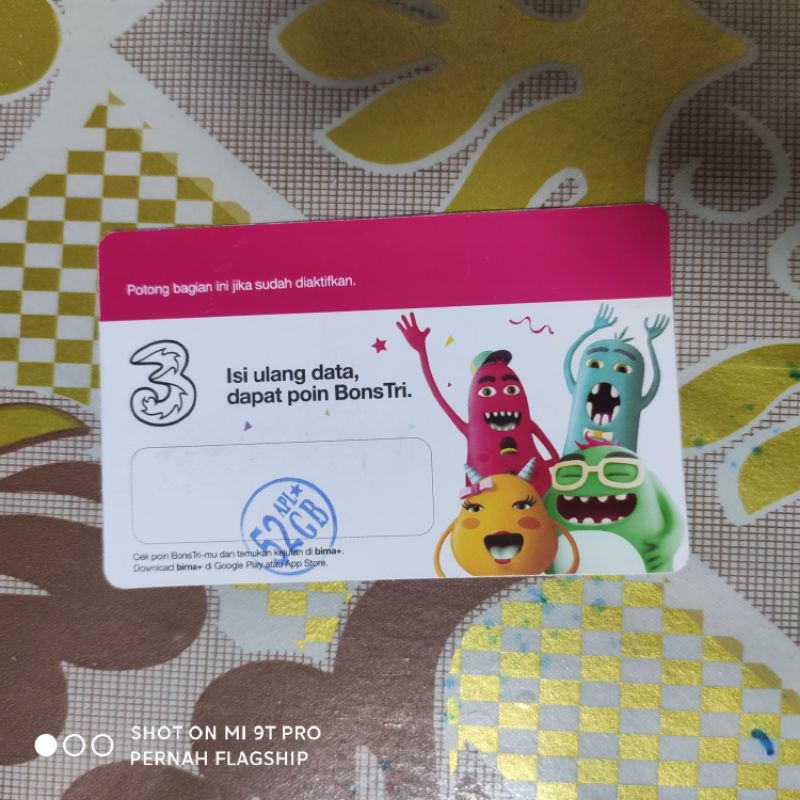 voucher tri 52gb 5 pcs