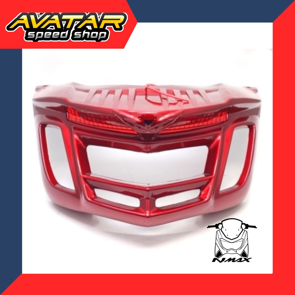 LIST LAMPU BELAKANG VARIASI NMAX RED + LAMPU