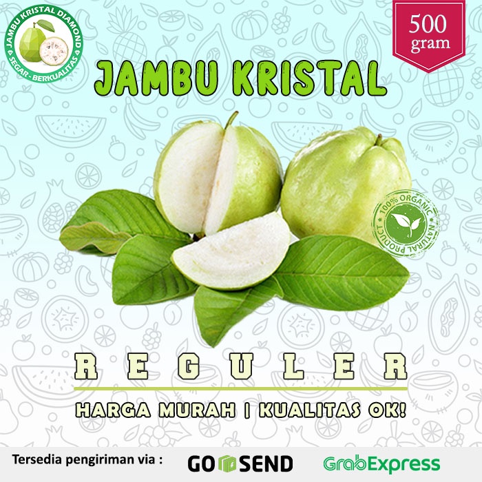 

Jambu Kristal REGULER 500g Murah dan Berkualitas | Crystal Guava