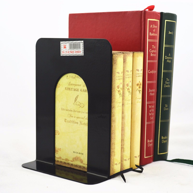 BookEnd Metal Pembatas Buku Besi Penyangga Buku Book End Warna