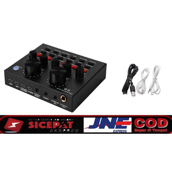 Sound Card mixer mini karaoke bluetooth