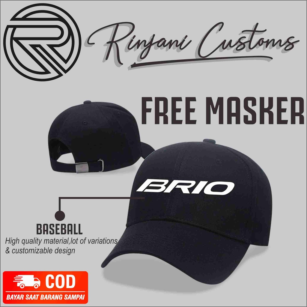 TOPI DESAIN HONDA BRIO.TOPI KEREN BERKUALITAS.FREE MASKER.