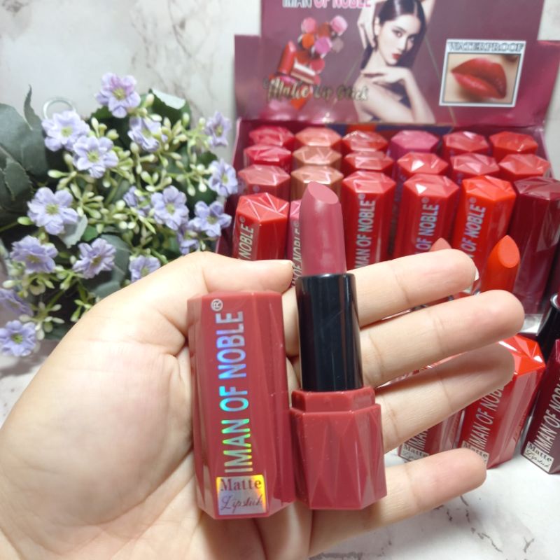 Promo New Lipstik Matte  iman of noble waterproof NO.6026