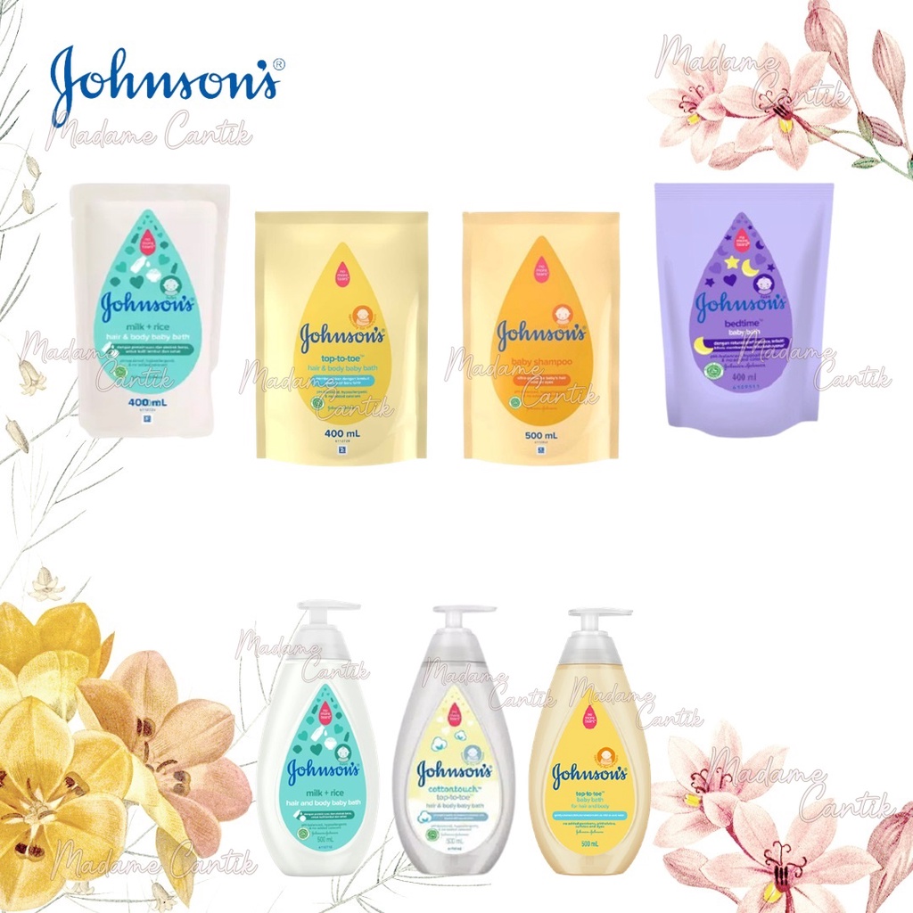 ✿ MADAME ✿ JOHNSON'S BABY HAIR BODY WASH REFILL SHAMPOO SABUN MANDI JOHNSONS BPOM