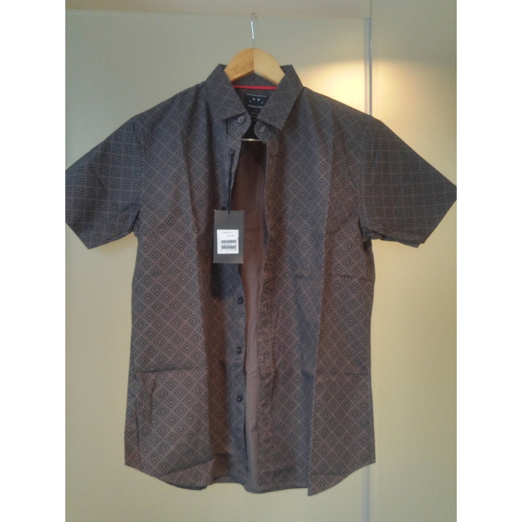 Kemeja Pria Lengan Pendek Merk CF Country Fiesta 100% Original Size M