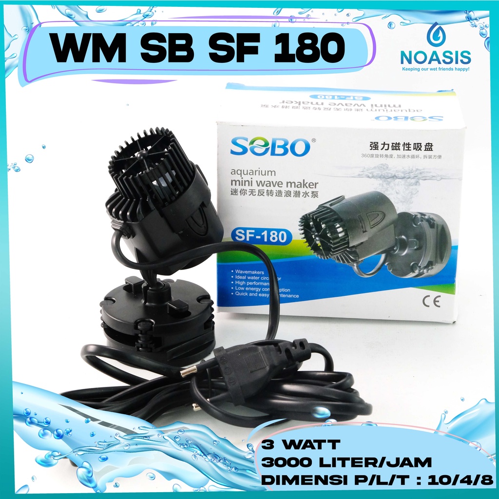 WAVE MAKER AQUARIUM SOBO SF 180 SF-180 PEMBUAT GELOMBANG AKUARIUM