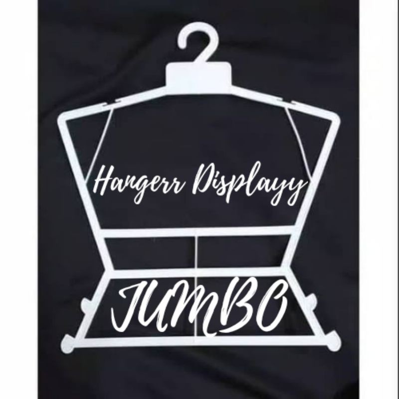 Hanger Setelan Layang 09 Dewasa Jumbo XL | Display Gantungan Baju Serbaguna (1 Lusin)