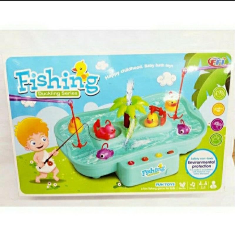 mainan pancing anak fishing duckling series