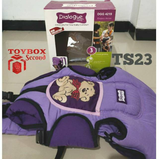 Dialogue 3 in 1 Baby Carrier + Pocket / Gendongan Bayi Dialogue Preloved