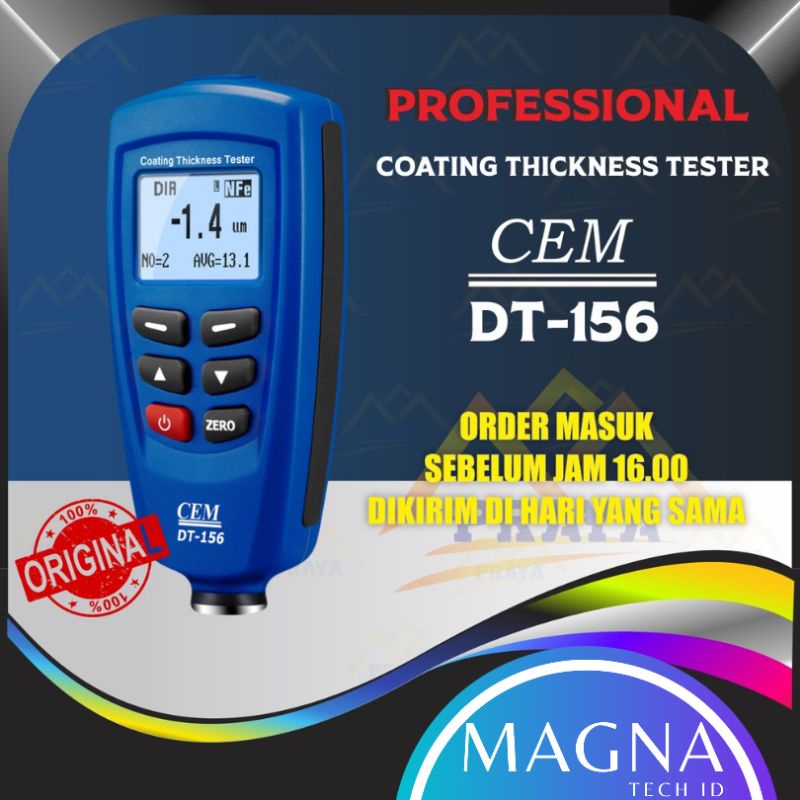 CEM DT 156 Digital Paint Coating Thickness Gauge Tester DT-156